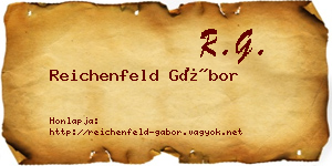 Reichenfeld Gábor névjegykártya